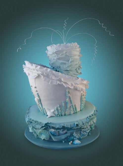 Topsy Turvy Under the Sea Cake - Bluprint Member Project