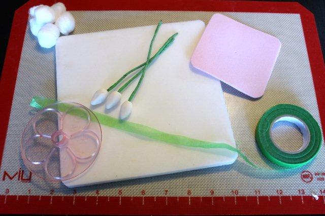 Materials for Making Gum Paste Roses