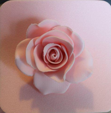 Gum Paster Rose with Three Layers of Petals