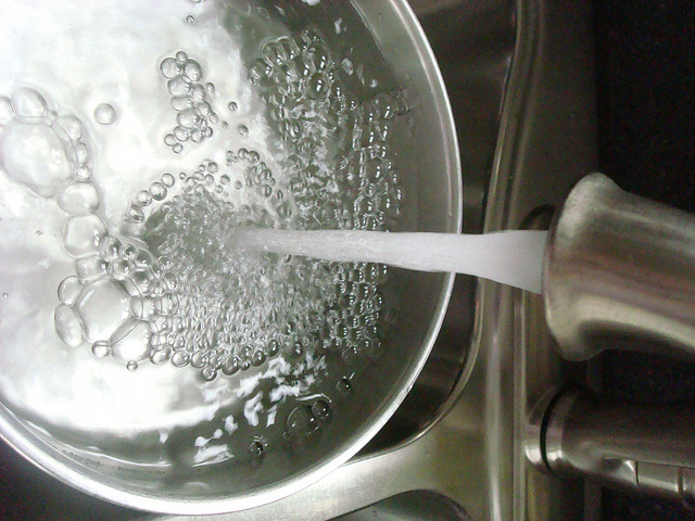 Adding Water to Pan