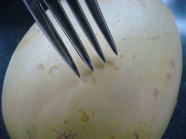Testing Spaghetti Squash with Fork