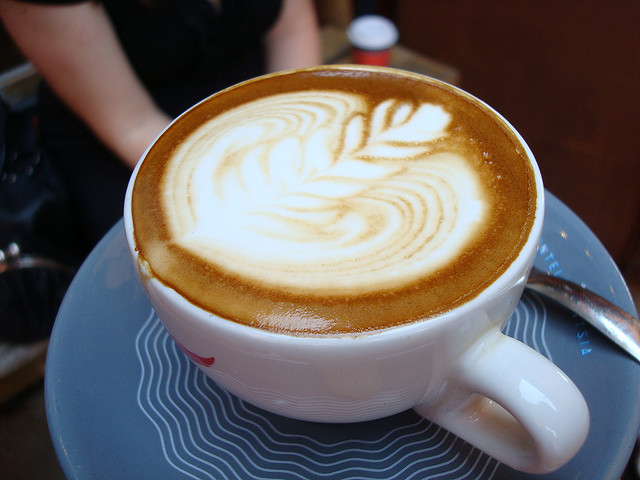 Pumpkin Spiced Latte with Pretty Foam Design