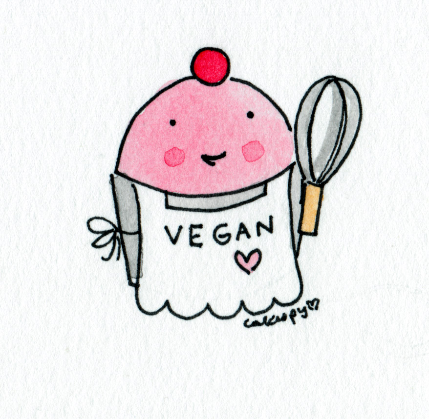 Cartoon of Vegan Cupcake, on Craftsy