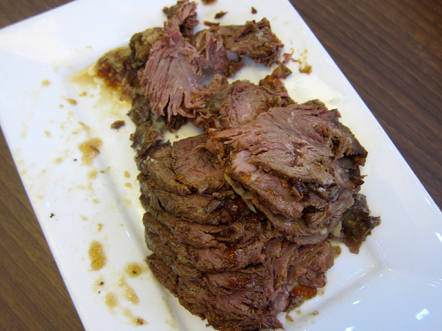 Beef Cut on a Plate