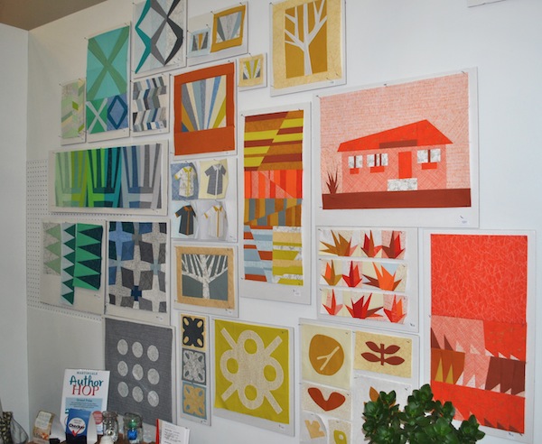 Bold Quilt Blocks on Display