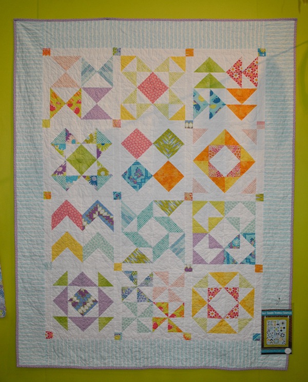 Colorful, Multi-Patterned Quilt at International Quilt Market