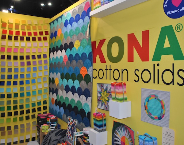 Quilts in Robert Kaufman: Kona Cotton Solids Booth