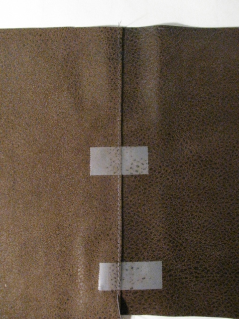 Taped Seam in Leather Pieces