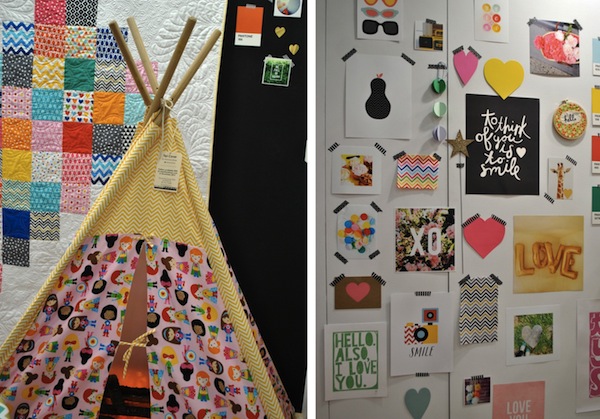 Teepee and Quilt Blocks at Remix Booth
