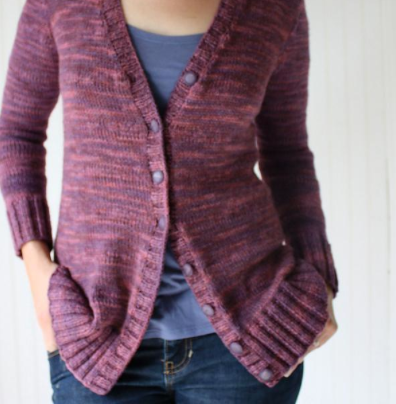 Purple and Pink Division Cardigan