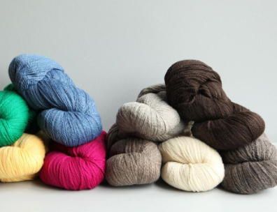 Skeins of Different Colored Eco Yarn 