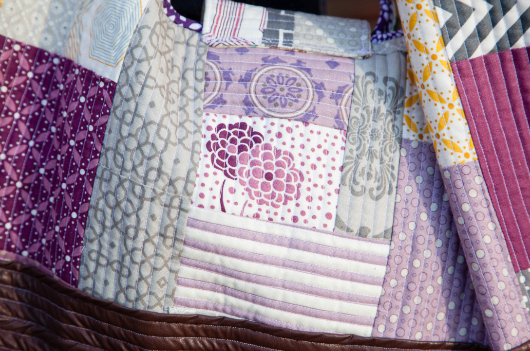 Close Up on Patchwork Bag, on Bluprint