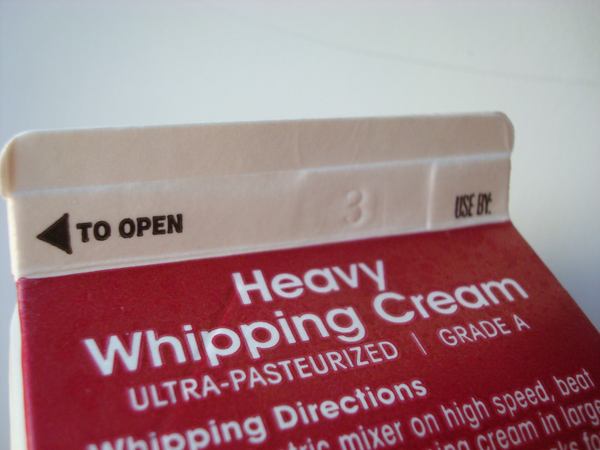 Whipping Cream Carton 