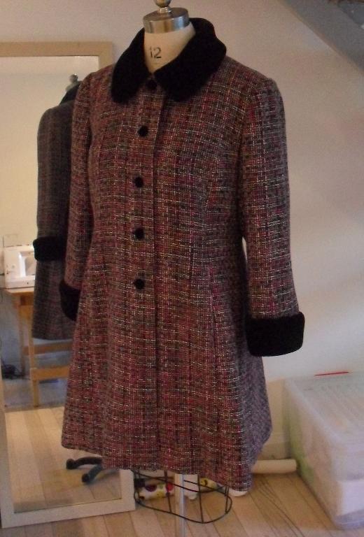 Wool Coat on Dress Form 