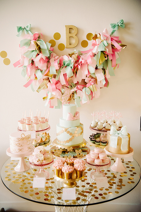 Pink-Themed Dessert Table