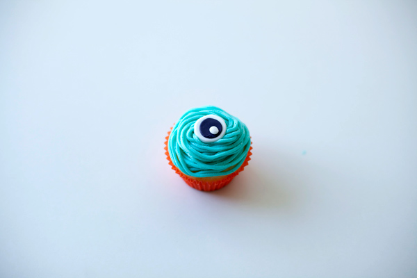 Cupcake with Eyeball on Top