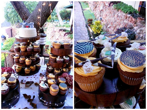 Towers of African-Inspired Cupcakes