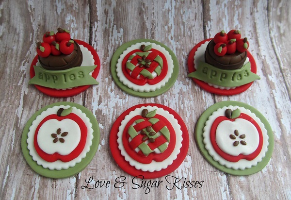 Apple Fondant Toppers