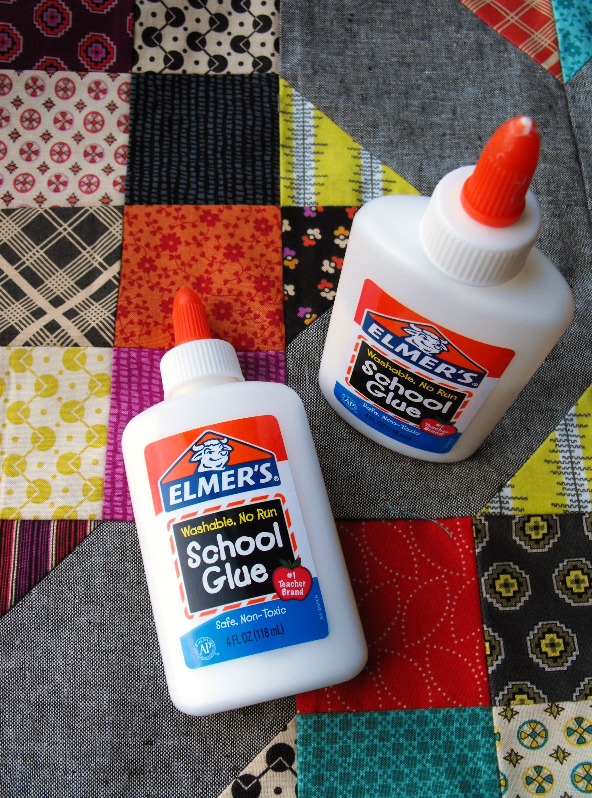 Elmer's Glue Bottles - How to Use Glue in Quilting