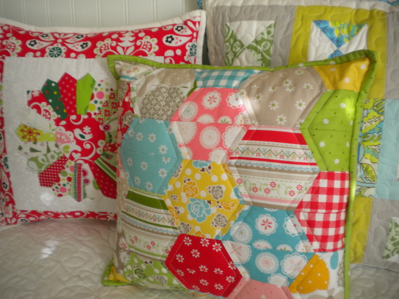 Three Quilted Pillow Shams - on www.craftsy.com