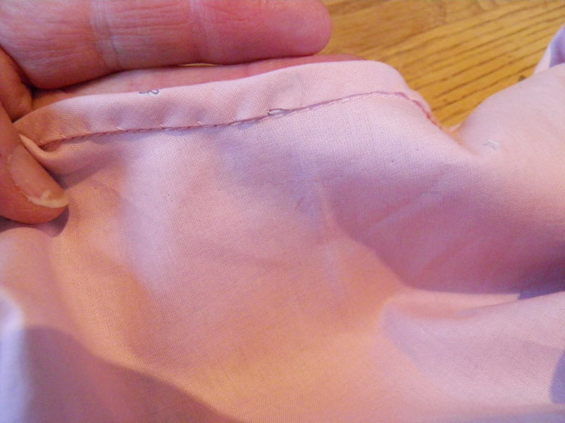 Hand stitching bias binding - on Craftsy 
