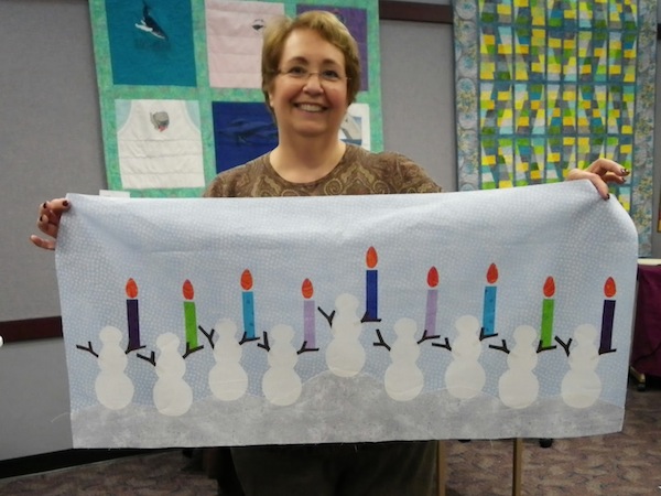 Snowmen and Menorah Quilt