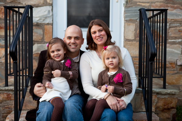 Family with Two Little Girls