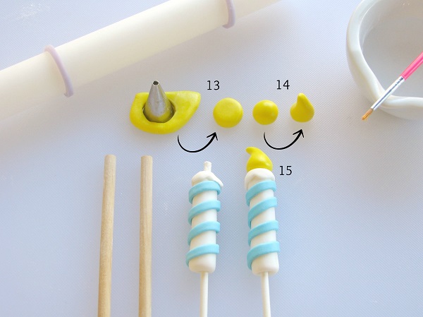 Craftsy Tutorial- Adding Top to Fondant Candles 