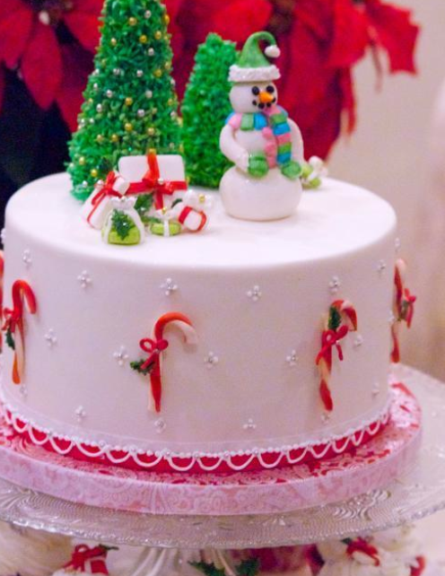 Snowman Christmas Cake 