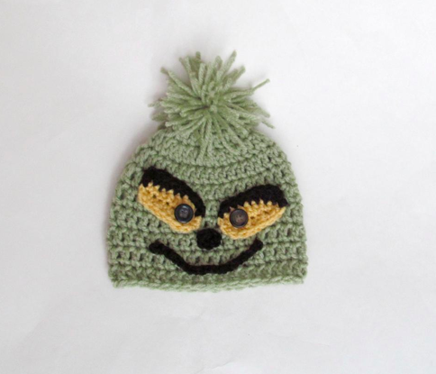 Knit Grinch Hat - on craftsy.com