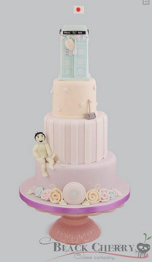Wedding Cake Themed with Doctor Who 