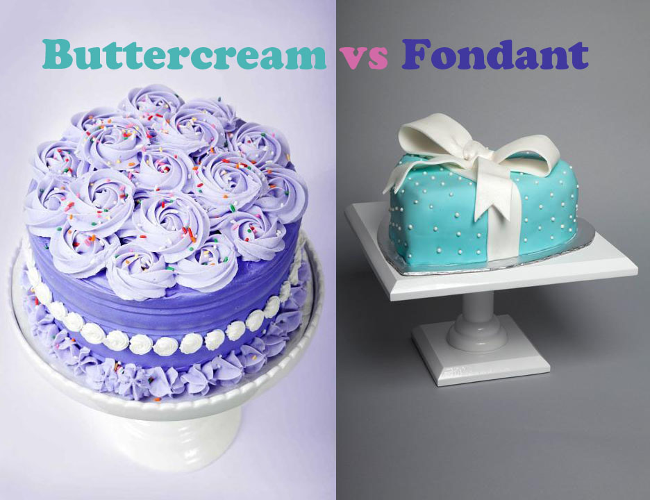 Graphic: Buttercream vs. Fondant