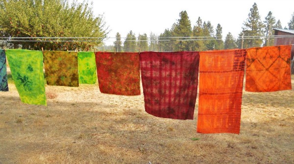 Hand dyed textiles