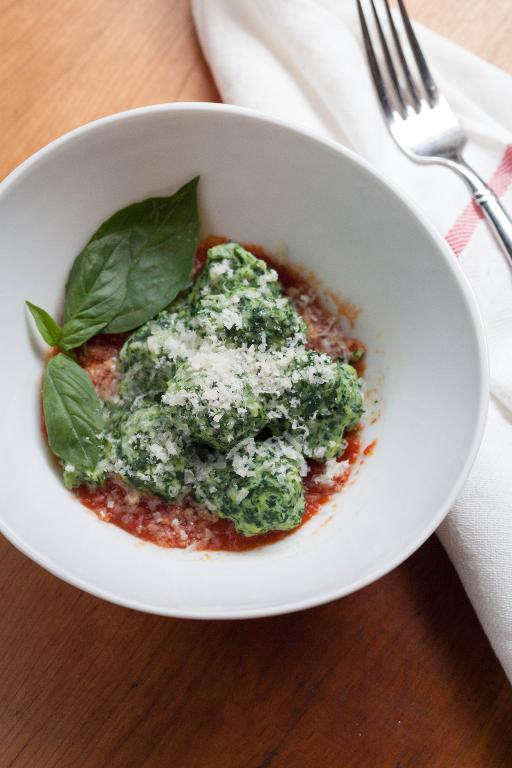 Vegetable Gnocchi in a Bowl 