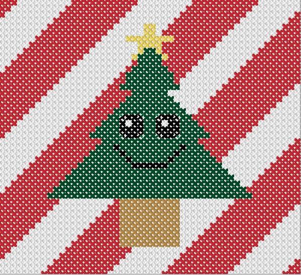 Embroidered Pine Tree - Free Pattern