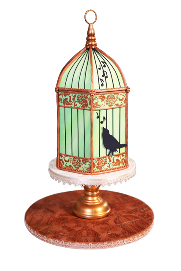 Vintage Bird Cage Cake 