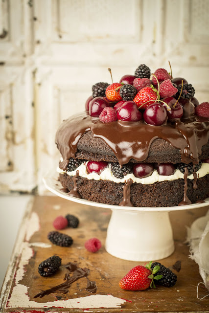 quick cakes on craftsy - fruit topped cake