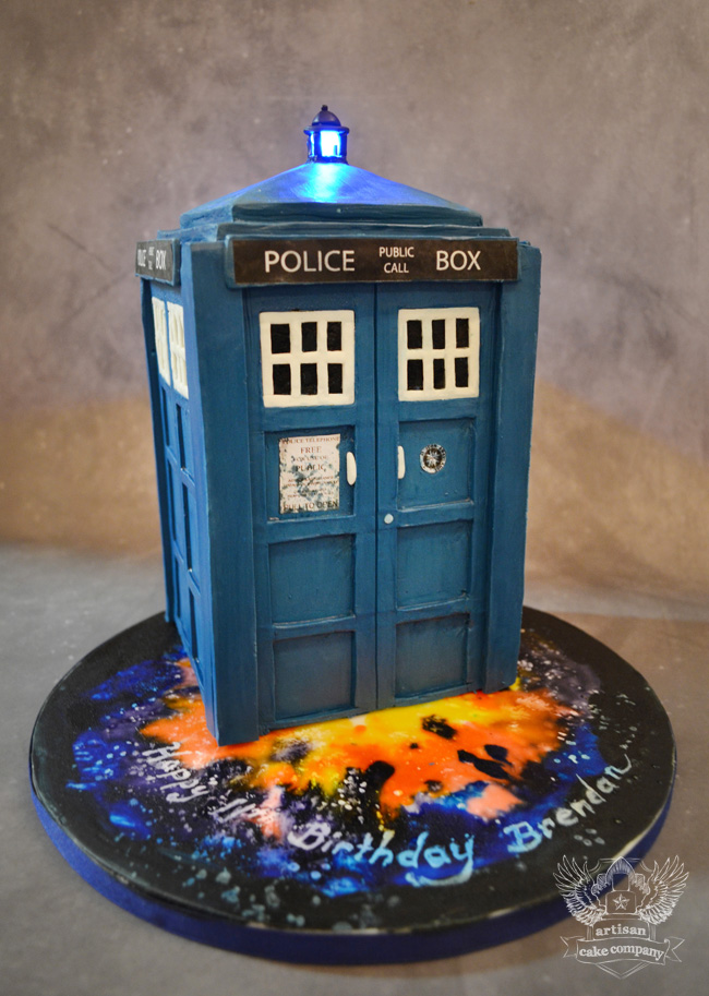 Police Box Shaped Cake - Doctor Who Cakes on Bluprint 