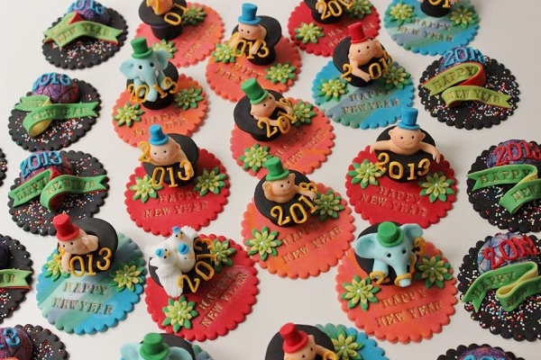 Assorted Fondant Cupcake Toppers