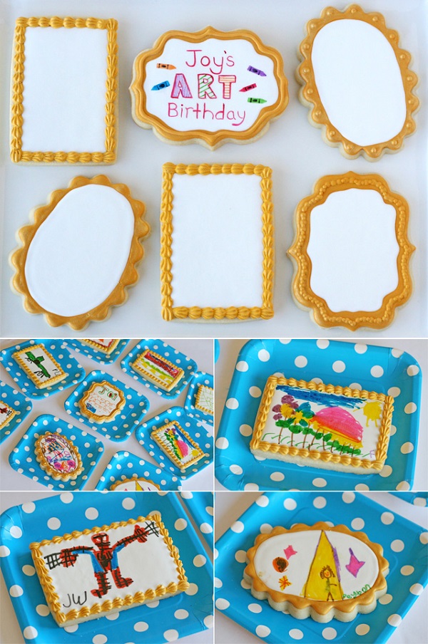 Art Frame Fondant Cookies