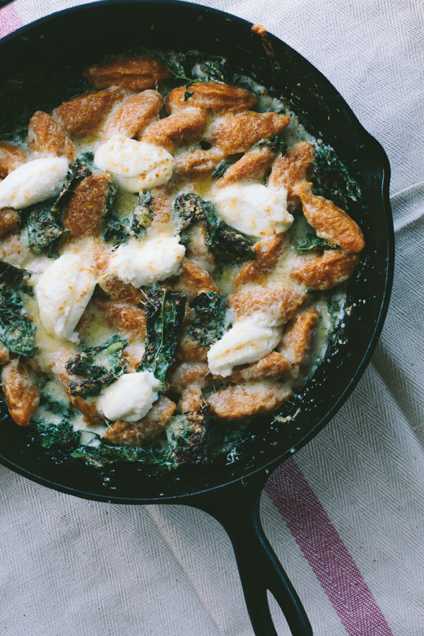 Butternut Squash Gnocchi in Pan 