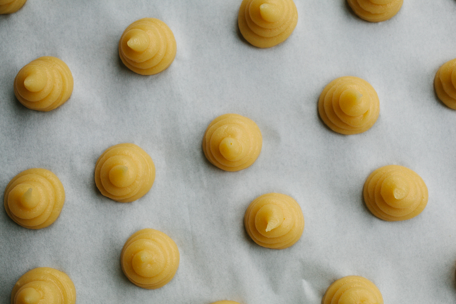 Spacing for Piped Pâte à Choux Batter