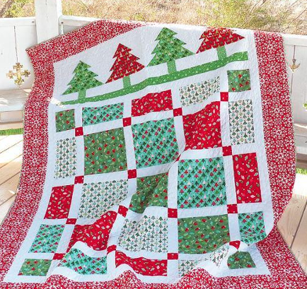 Bluprint.com Member Pattern: Patchwork Forest Quilt 