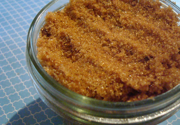 Brown Sugar in Glass Jar 