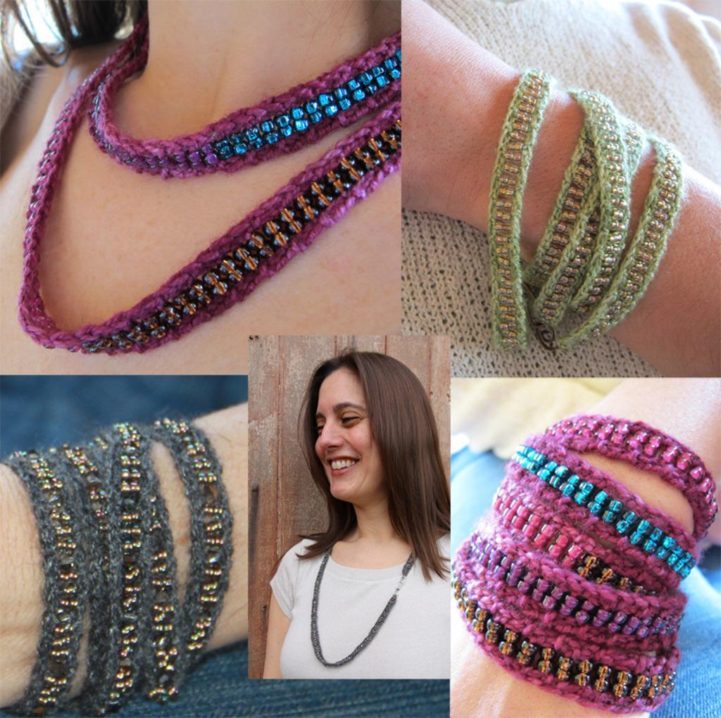 Quick Knitted jewelry