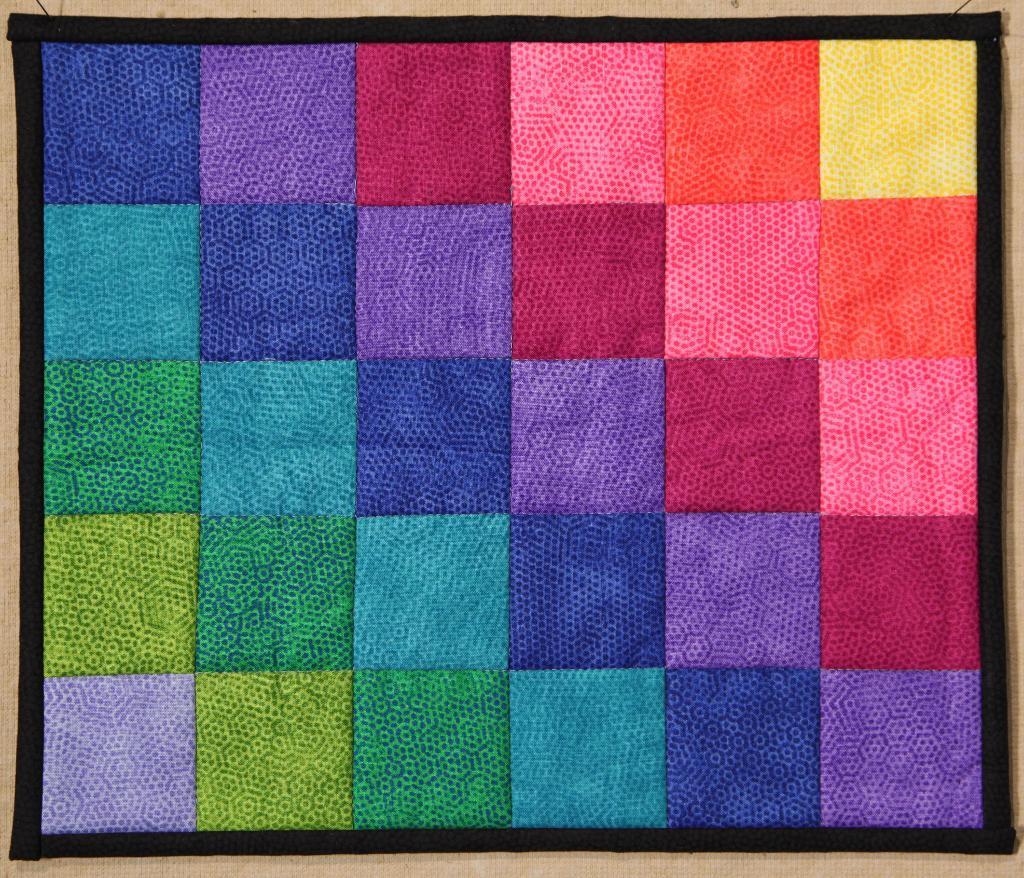 Colorful Quilted Mug Rug
