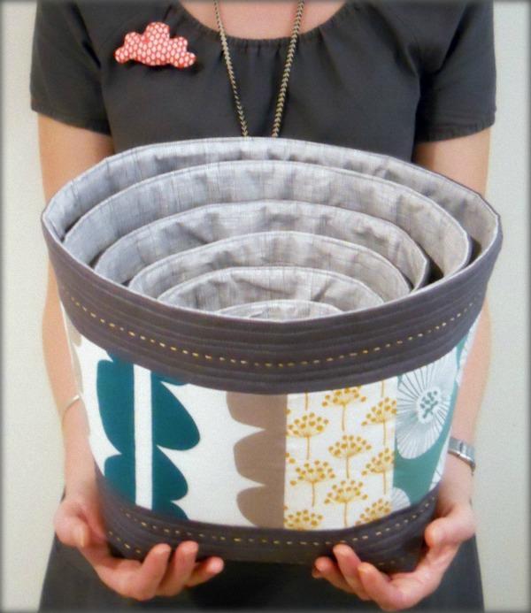 Quilted Fabric Bowls - Craftsy Member Pattern 