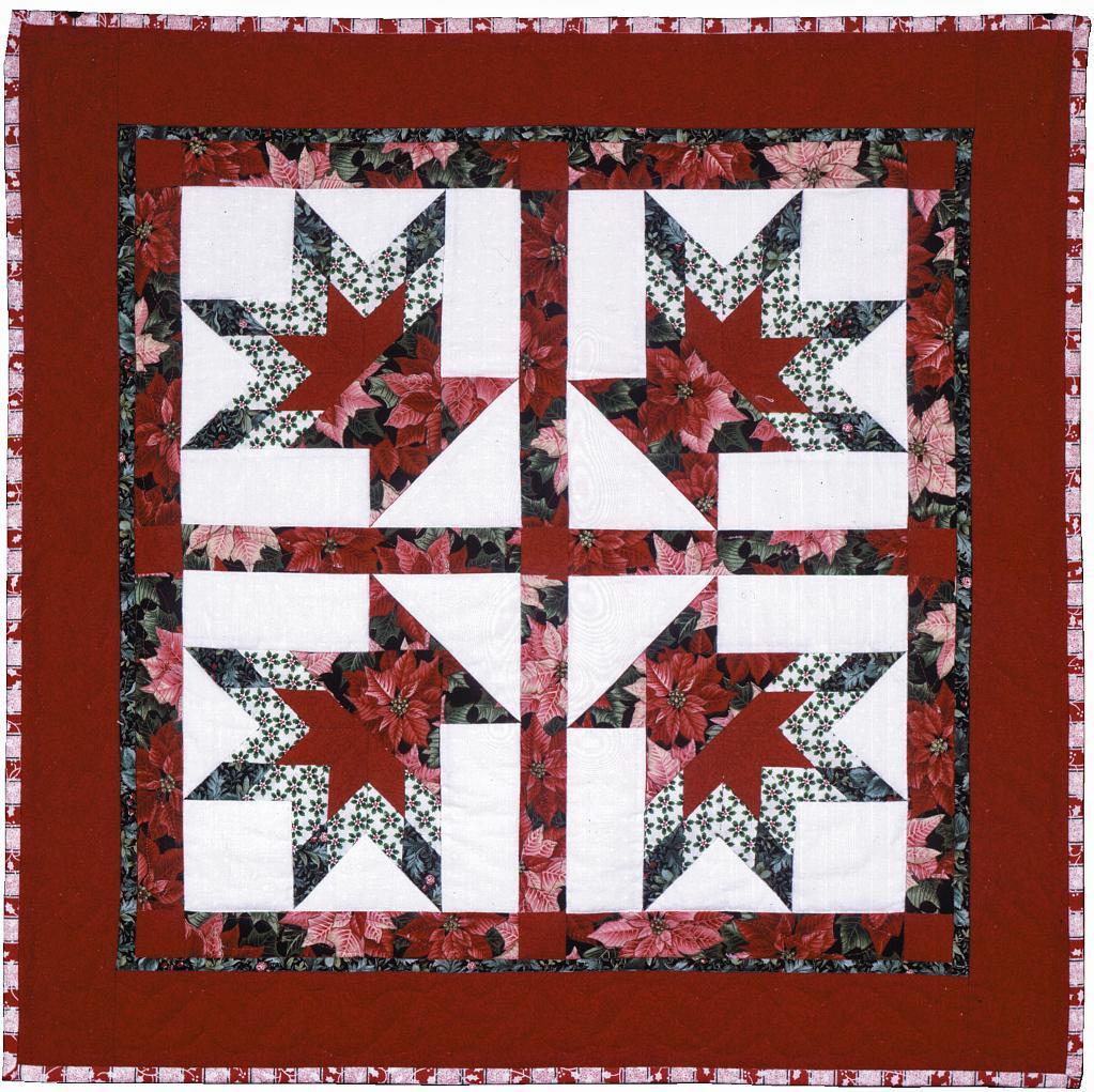 Poinsettia Basket Quilt - Pattern on Craftsy.com