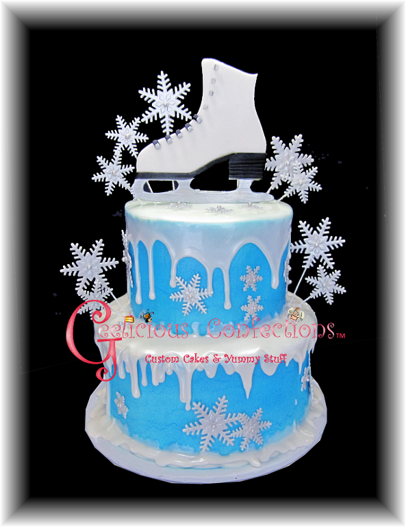 Ice Skate Cake - craftsy Member Project