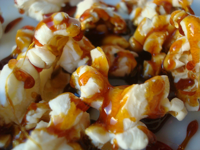 Caramel Covered Pop Corn 